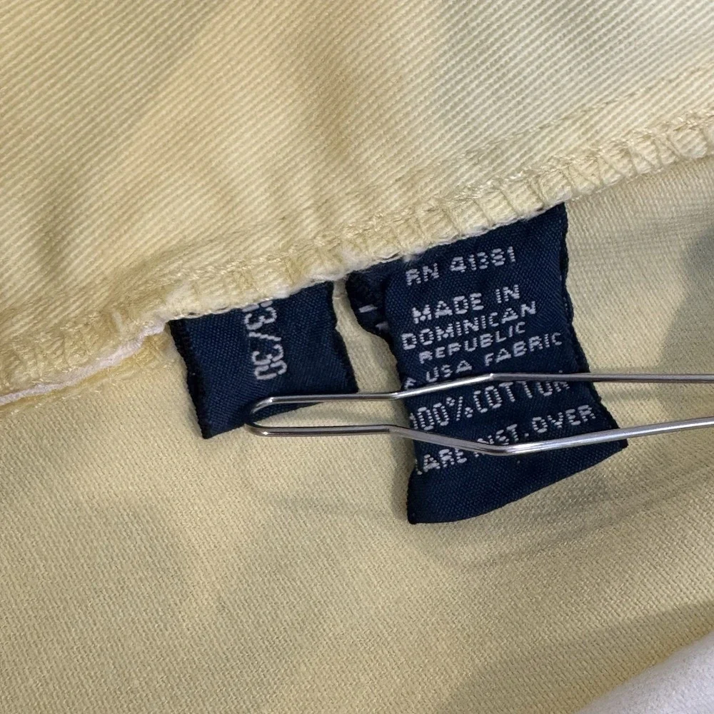 Polo Ralph Lauren Pants Mens 33x30 Yellow Butter Twill Prosepect Casual Flat NEW